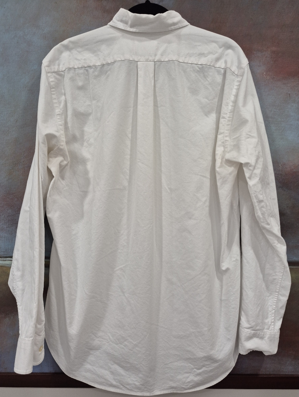 Duck Head Long Sleeve Oxford Shirt, Mens Large, White - Picture 7 of 9